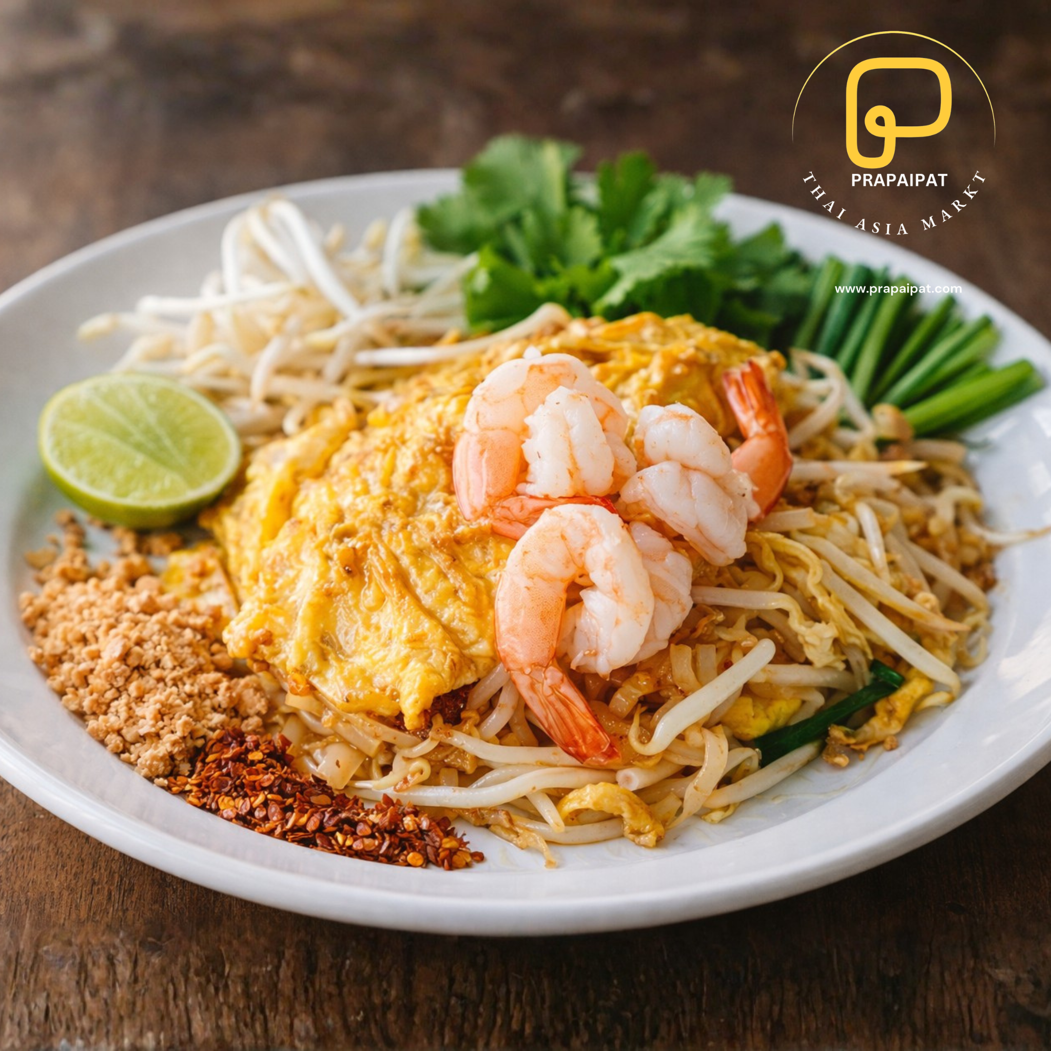 Pad Thai – Garnelen oder Hähnchen