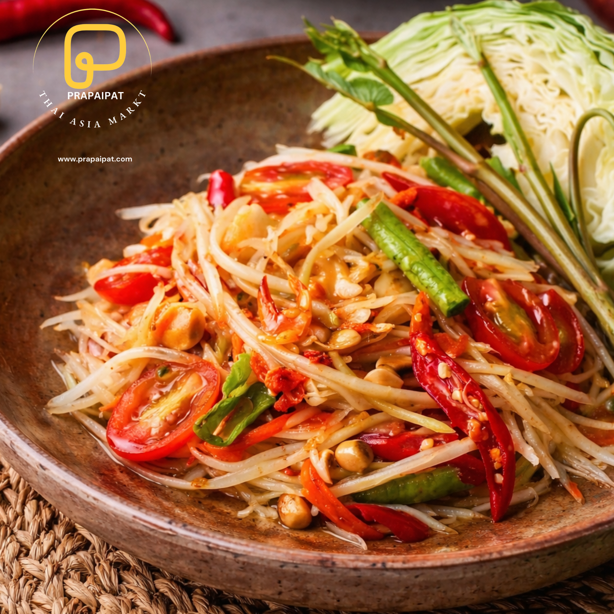 Som Tam Thai – Thailändischer Papayasalat (Original Rezept)