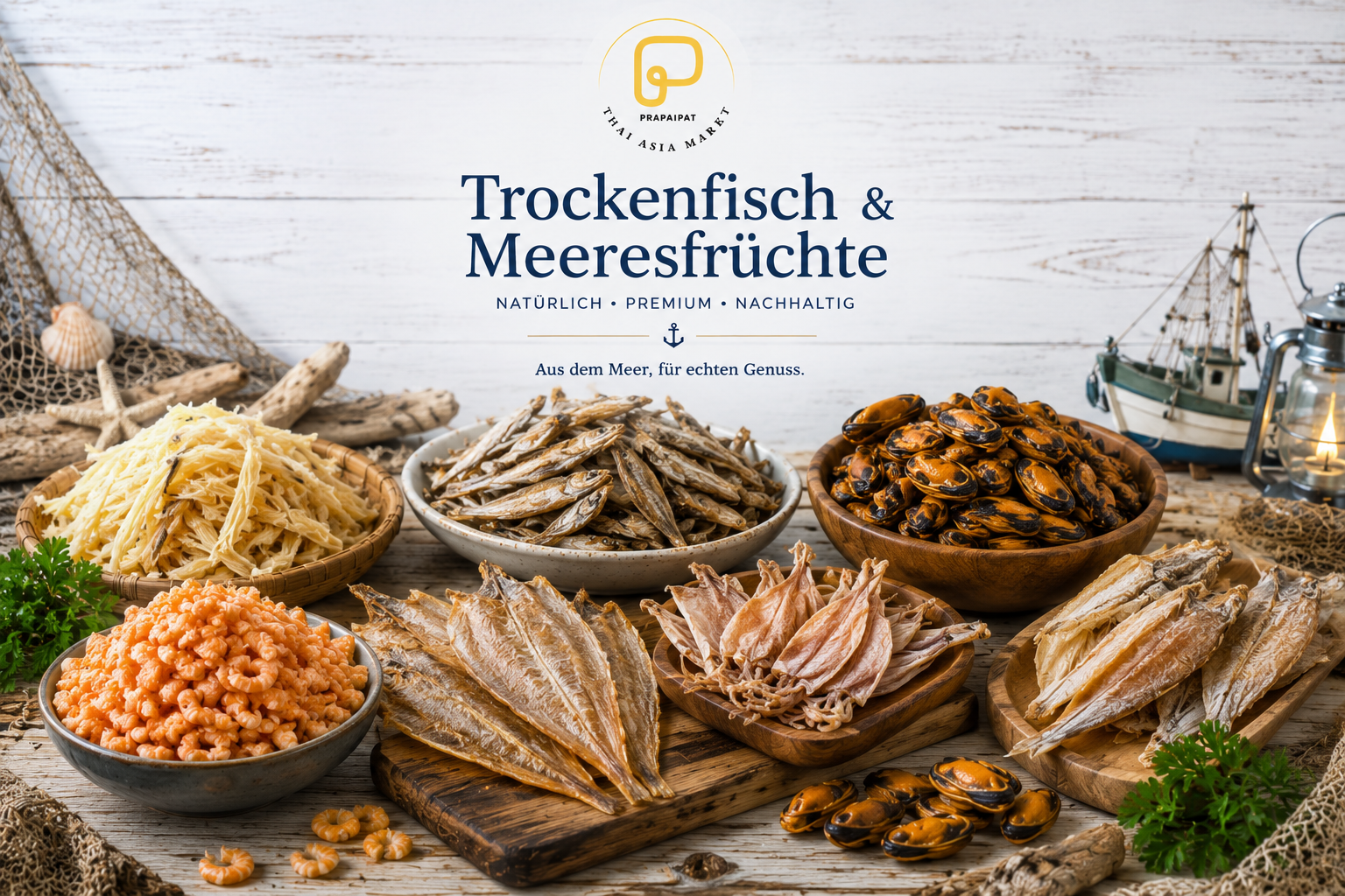 Trockenfisch & Meeresfrüchte อาหารทะเลแห้ง