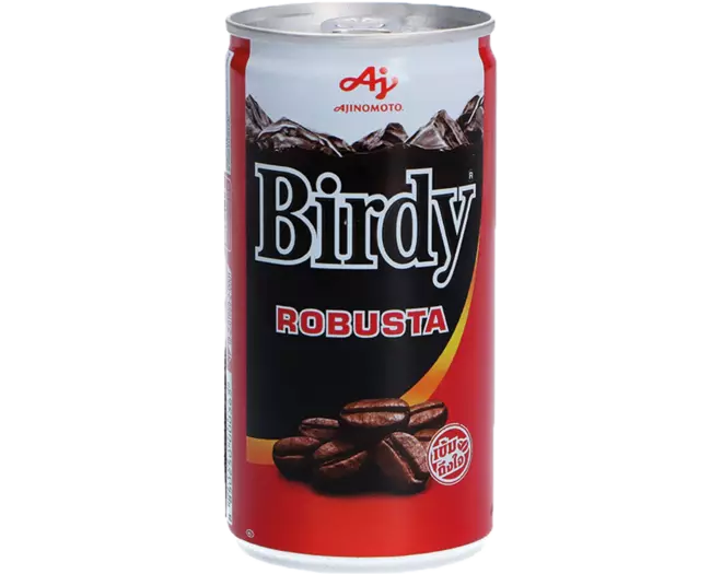 AJINOMOTO - BIRDY ICED COFFEE ROBUSTA RED 180 ml เบอร์ดี้ กาแฟกระป๋อง