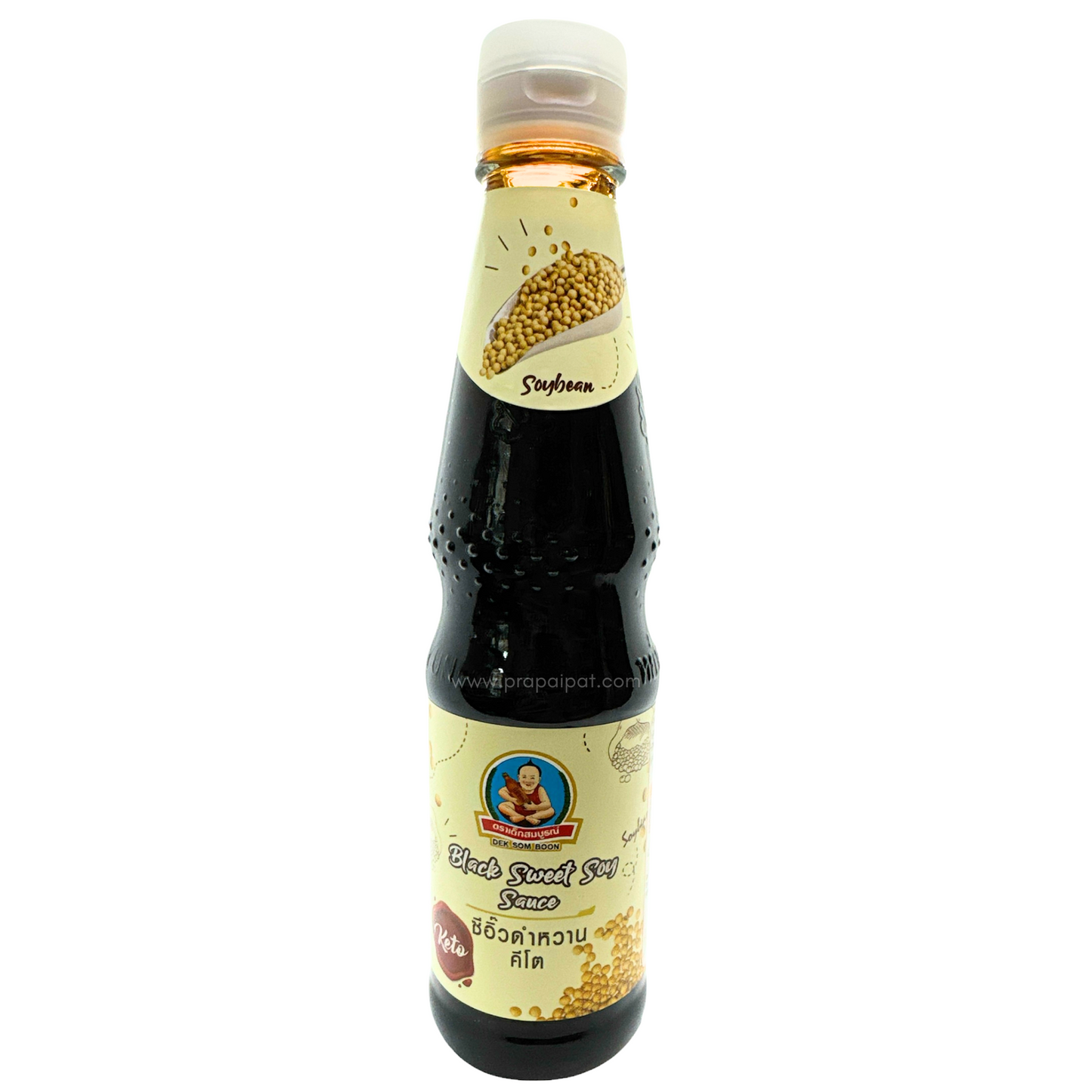 DEK SOM BOON Black Sweet Soy Sauce KETO 330 Gram ซีอิ๋วดำหวาน คีโต