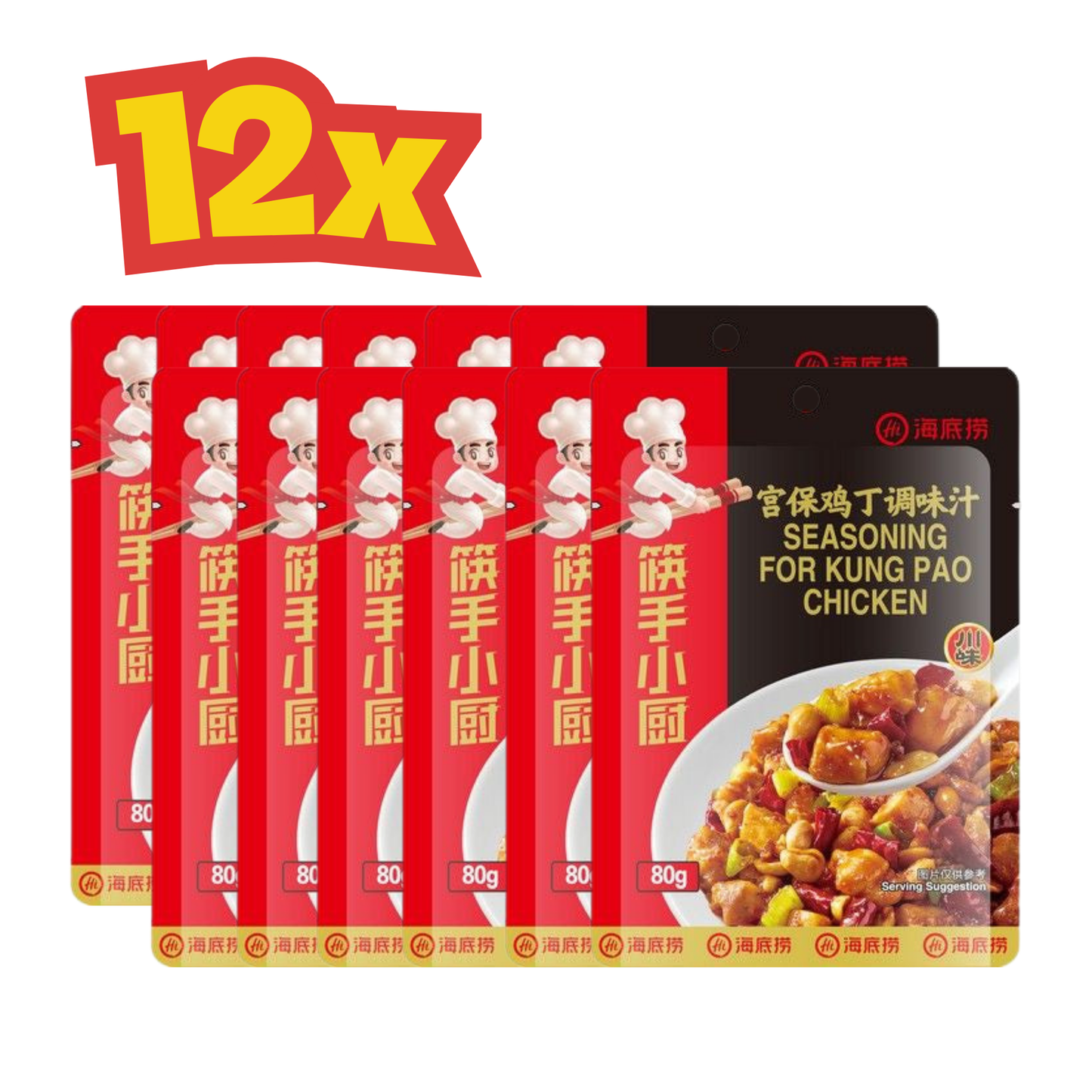 12x Kung Pao Seasoning Würze für Hähnchen 80 g