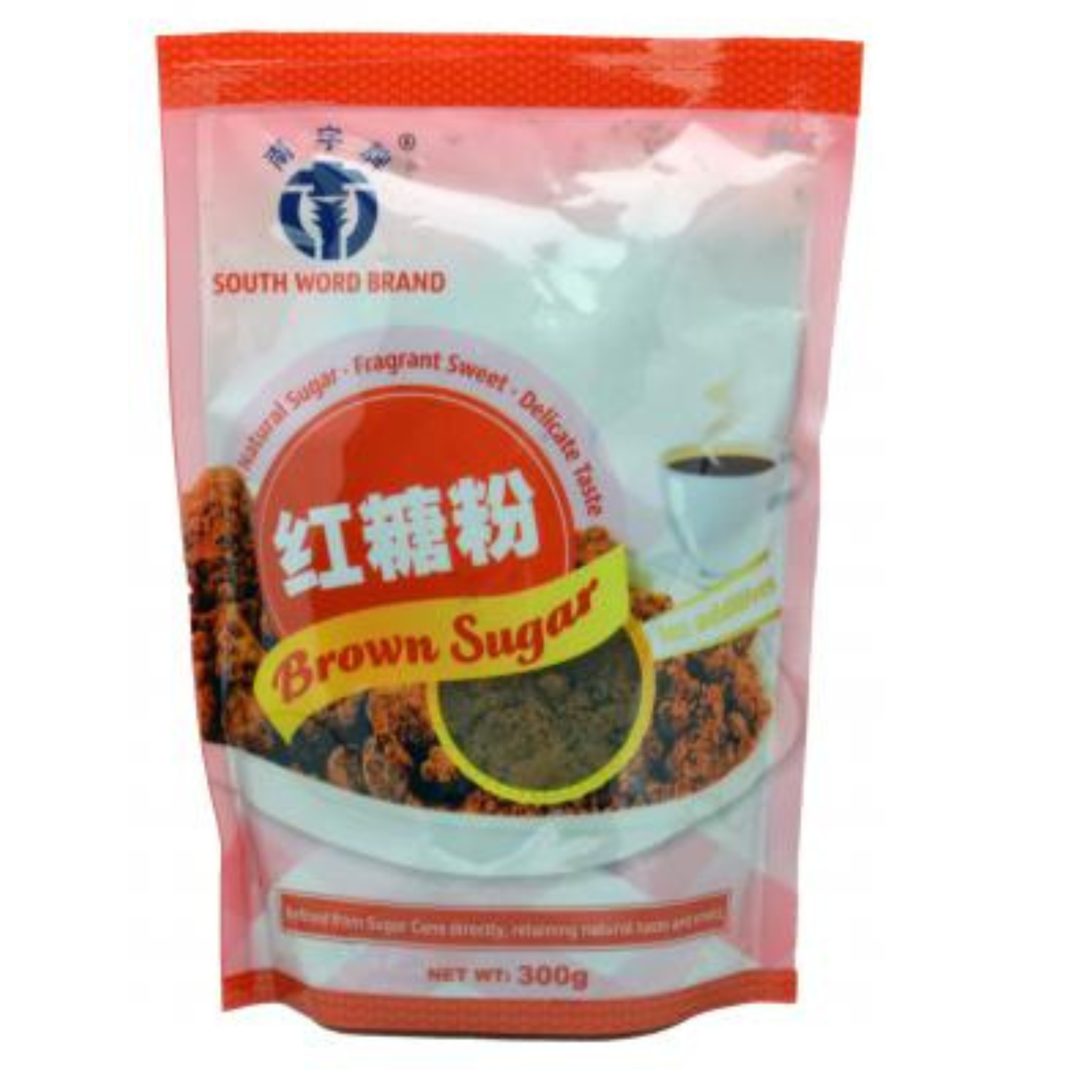 📌 Best Before 19.5.2025 SOUTH WORD Pure Brown Sugar 300 g น้ำตาลทรายแดง
