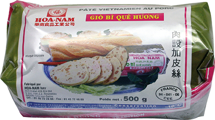Fleischwurst vom Schwein (Gio Bi Que Huong) 500 g (Tiefkühlware) หมูยอหนัง 📍❄️Tiefkühlprodukte