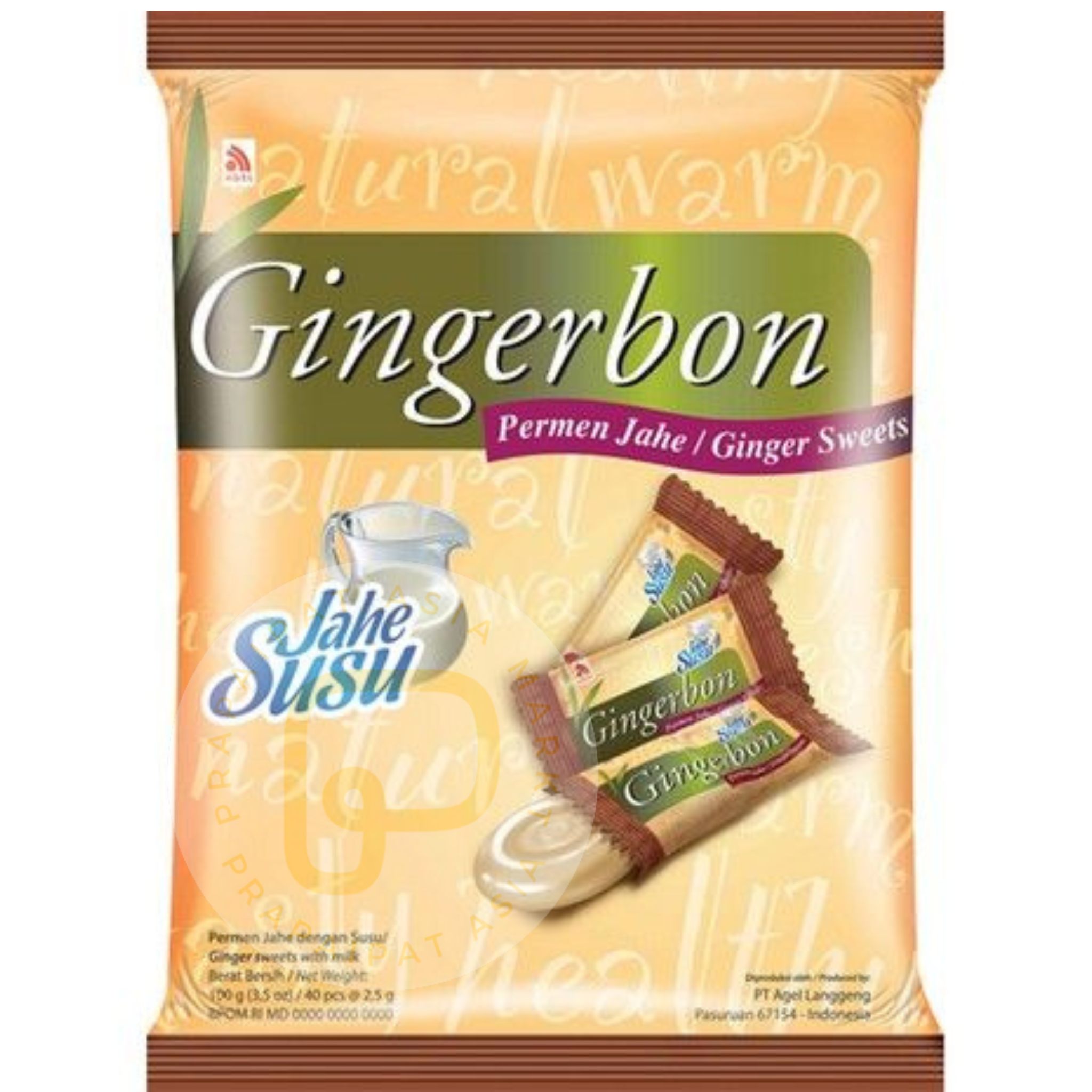 Gingerbon's ginger sweets Jahe Susi 100 grams