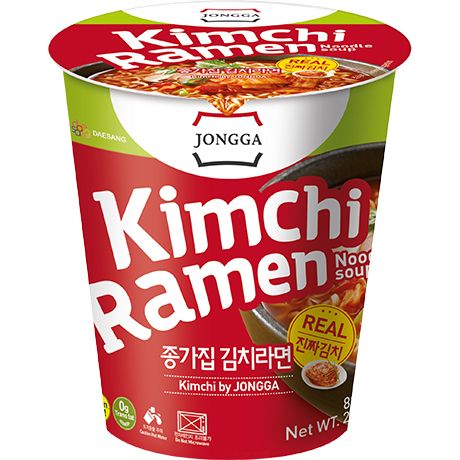 📌 MHD 18/03/2026 📌 JONGGA Instant Noodles Kimchi Ramen Cup 82.5 g