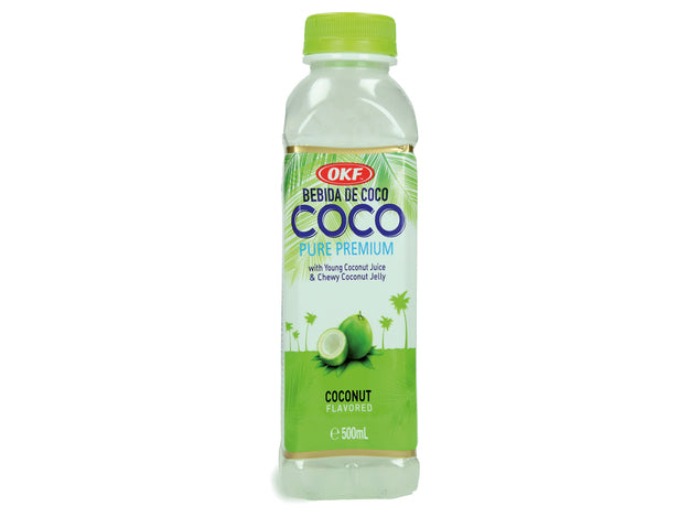 OKF Coconut Drink with Coconut Jelly 500 ml Coconut juice with coconut jelly