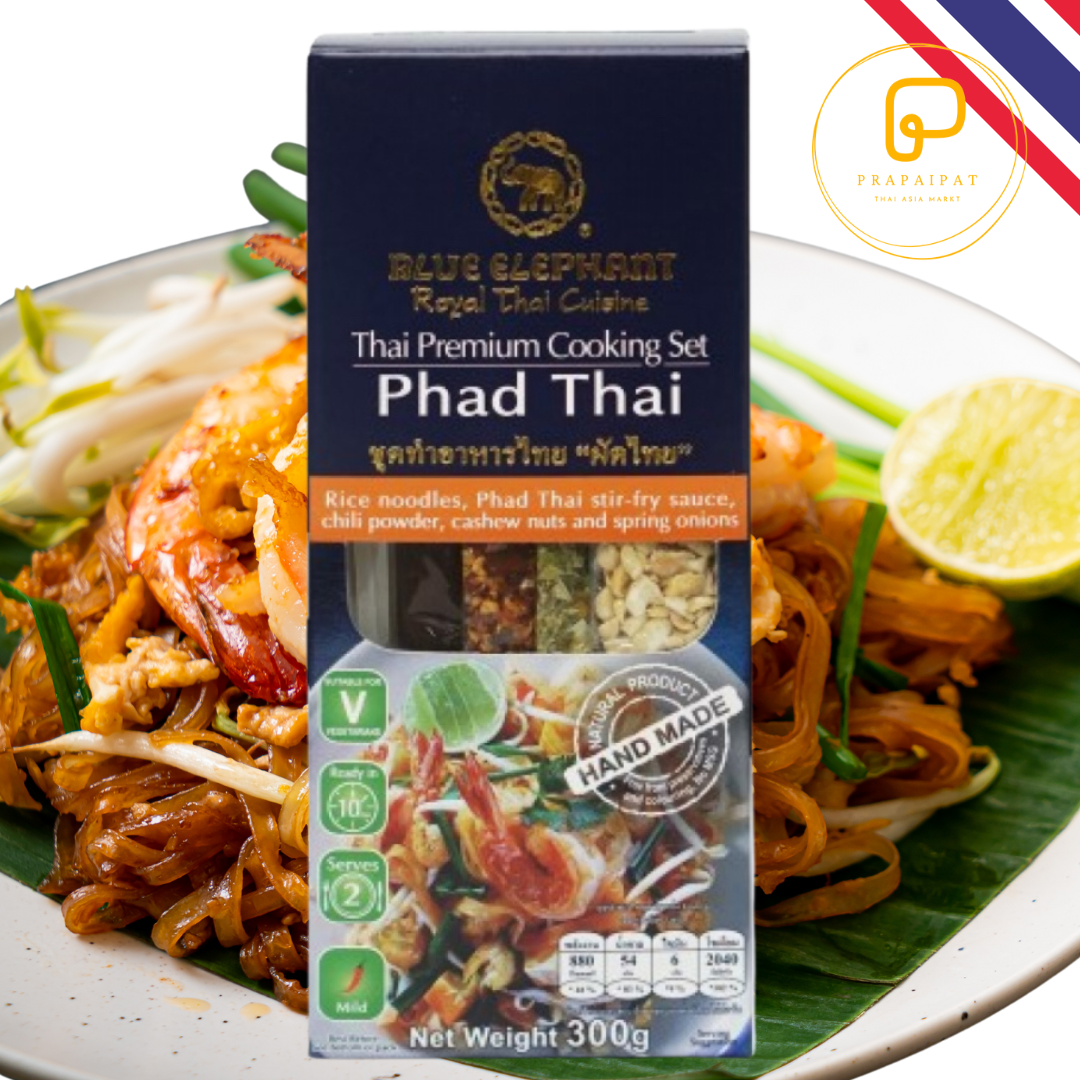 Blue Elephant Kochset Phad Thai Nudeln 300 Gram ชุดทำ ผัดไทย พร้อมเครื่องแห้ง