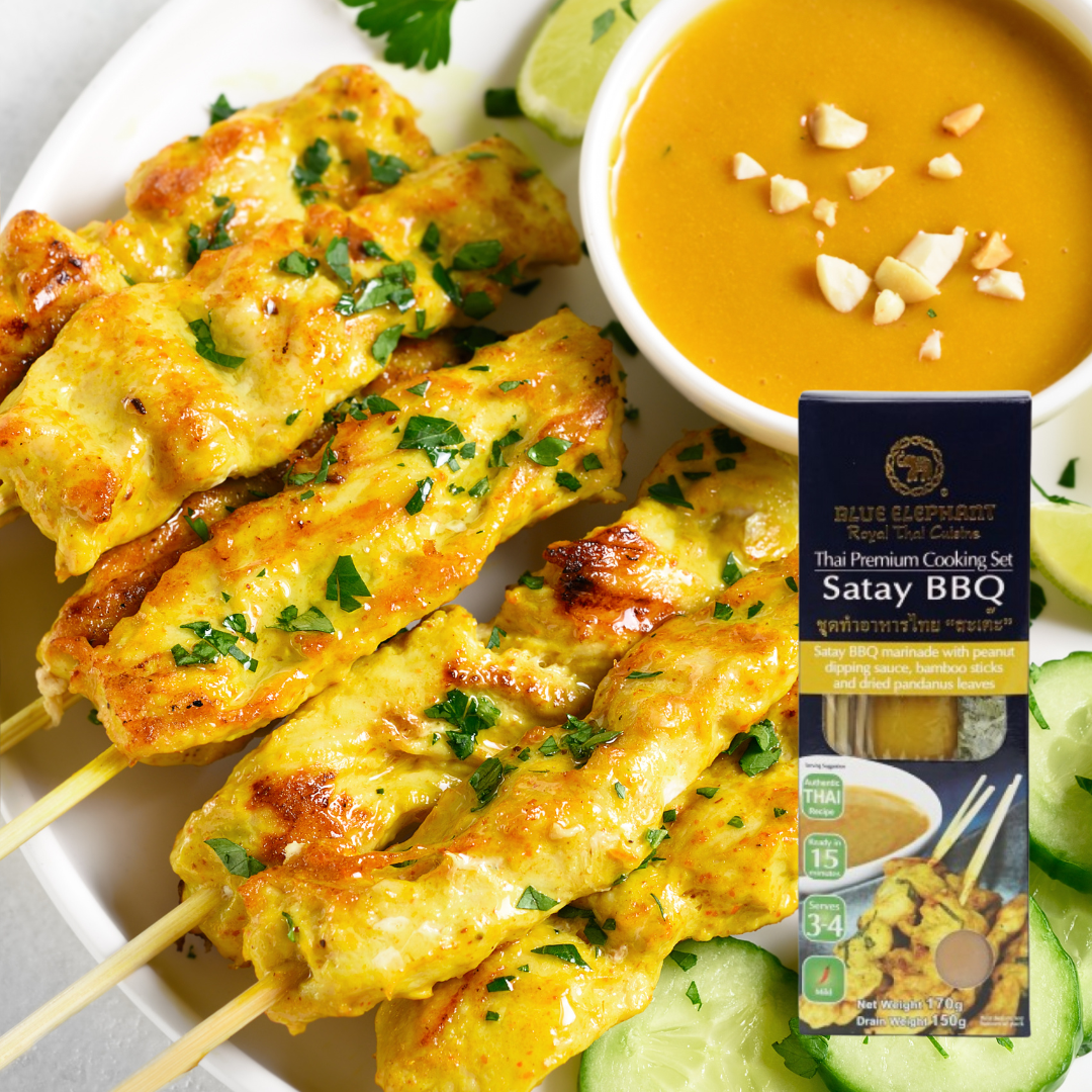 Blue Elephant Kochset Satay BBQ 170 Gram ชุดทำ สะเต๊ะ สำเร็จรูป