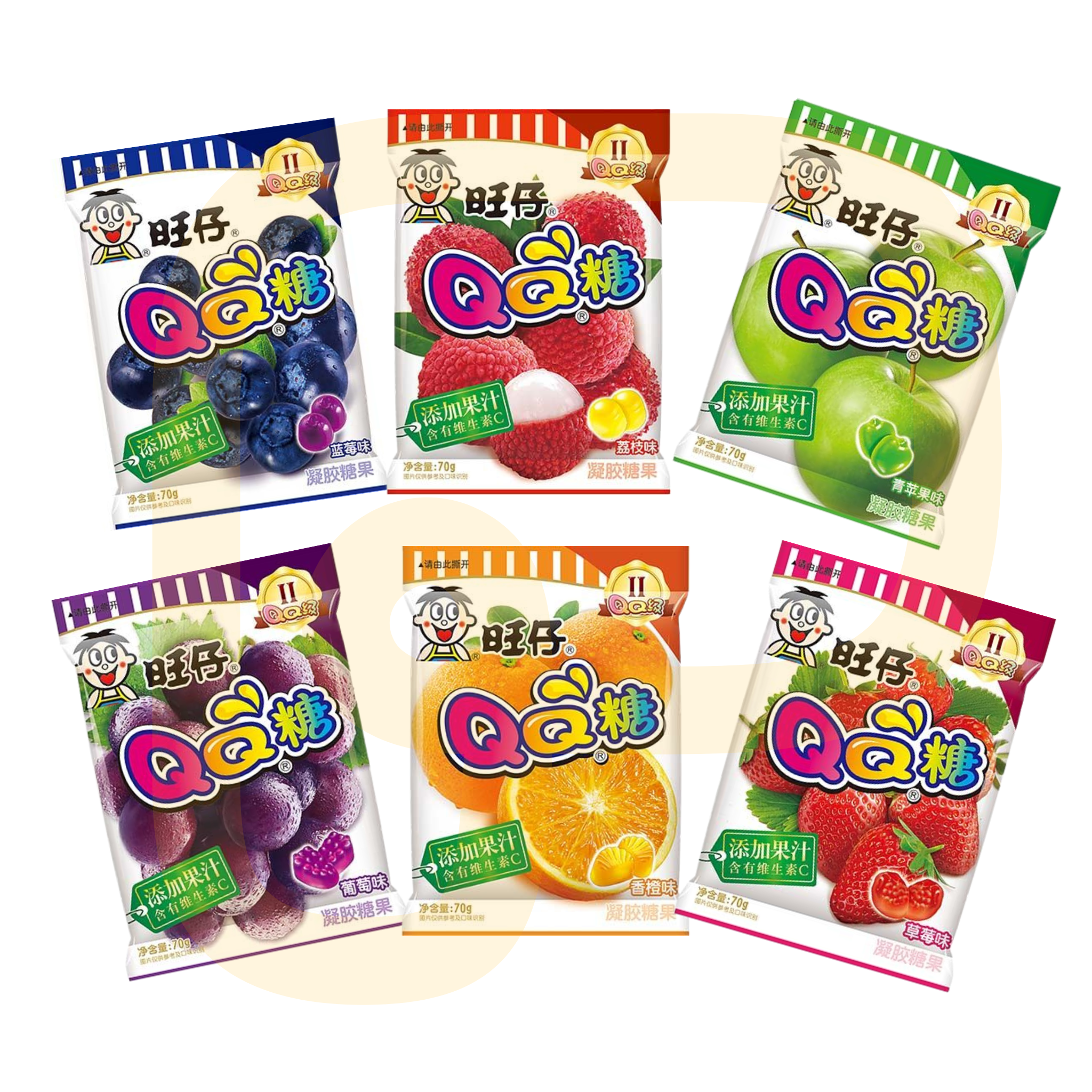 📌Best before 11.06.2025 QQ Gummy Fruchtgummi Want Want 70 gram