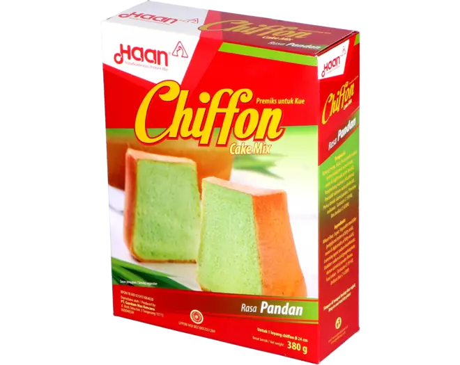 Haan Chiffon Cake Mix Pandan 380g แป้ง ชิฟฟ่อนสำเร็จ กลิ่น ใบเตย