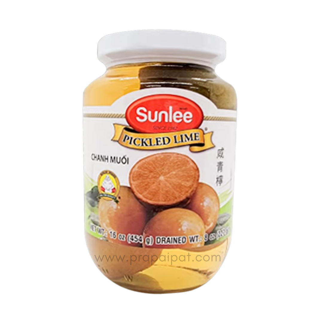 Sunlee Eingelegte Limetten 454 Gramm ลูก มะนาวดอง