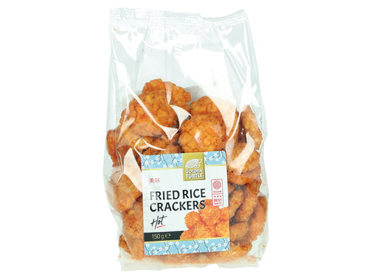 Frittierte Reiscracker Hot Golden Turtle 150 Gram ข้าวพอง กรอบ รสเผ็ด