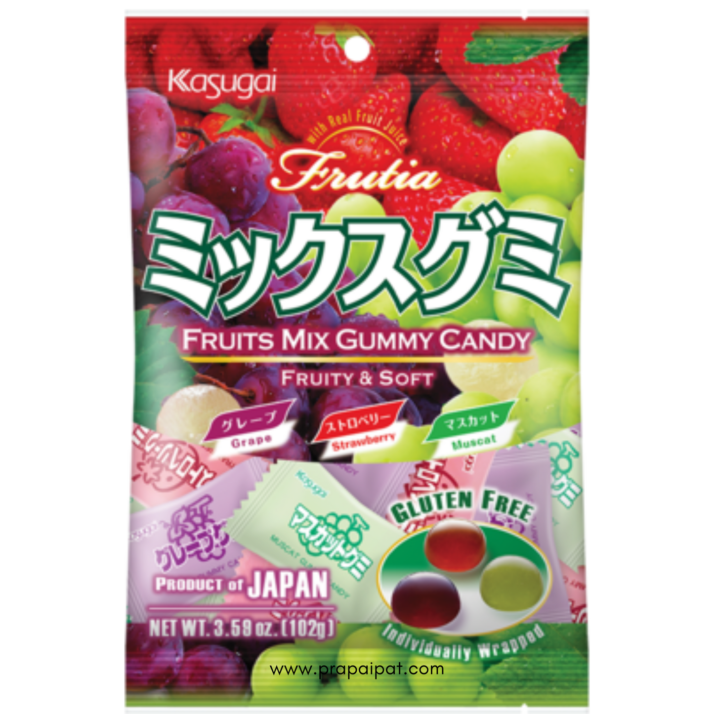 KASUGAI Fruchtgummi 102 Gram