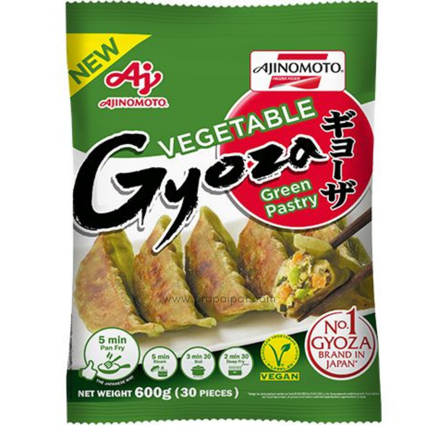 AJINOMOTO Gyoza with Spinach Pastry & Vegetables 600 Gram 📍❄️Tiefkühlprodukte