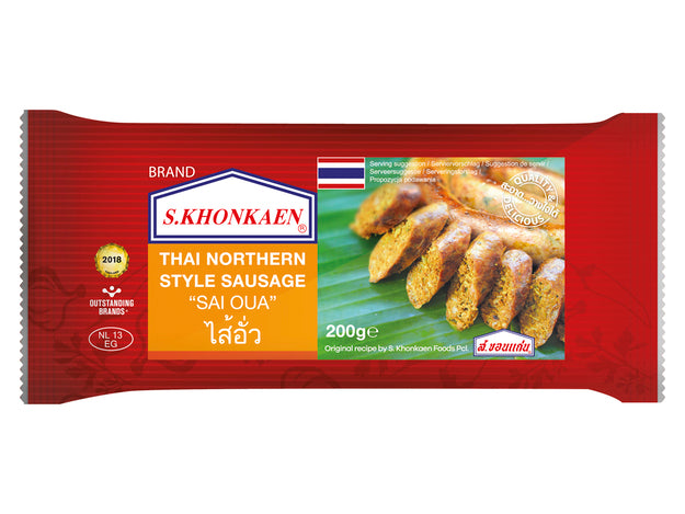 Nord-Thailändisch Würstchen Sai Oua S.Khonkaen 200g ไส้อั่ว ส.ขอนแก่น ❄️📍📌 Tiefkühlprodukt