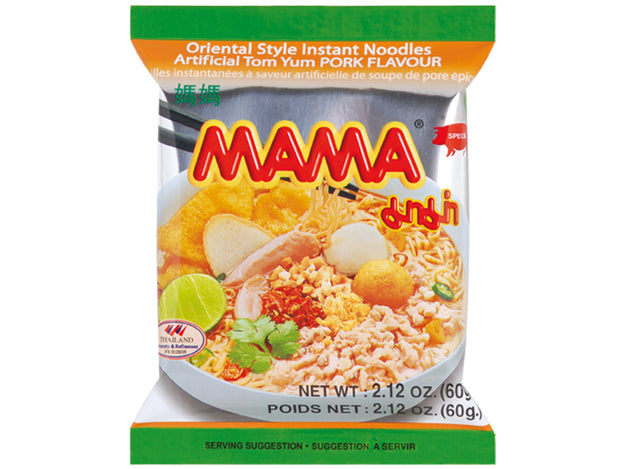 Instant Noodles Tom Yum Pork Mama 60 g มาม่า รส ต้มยำหมูสับ