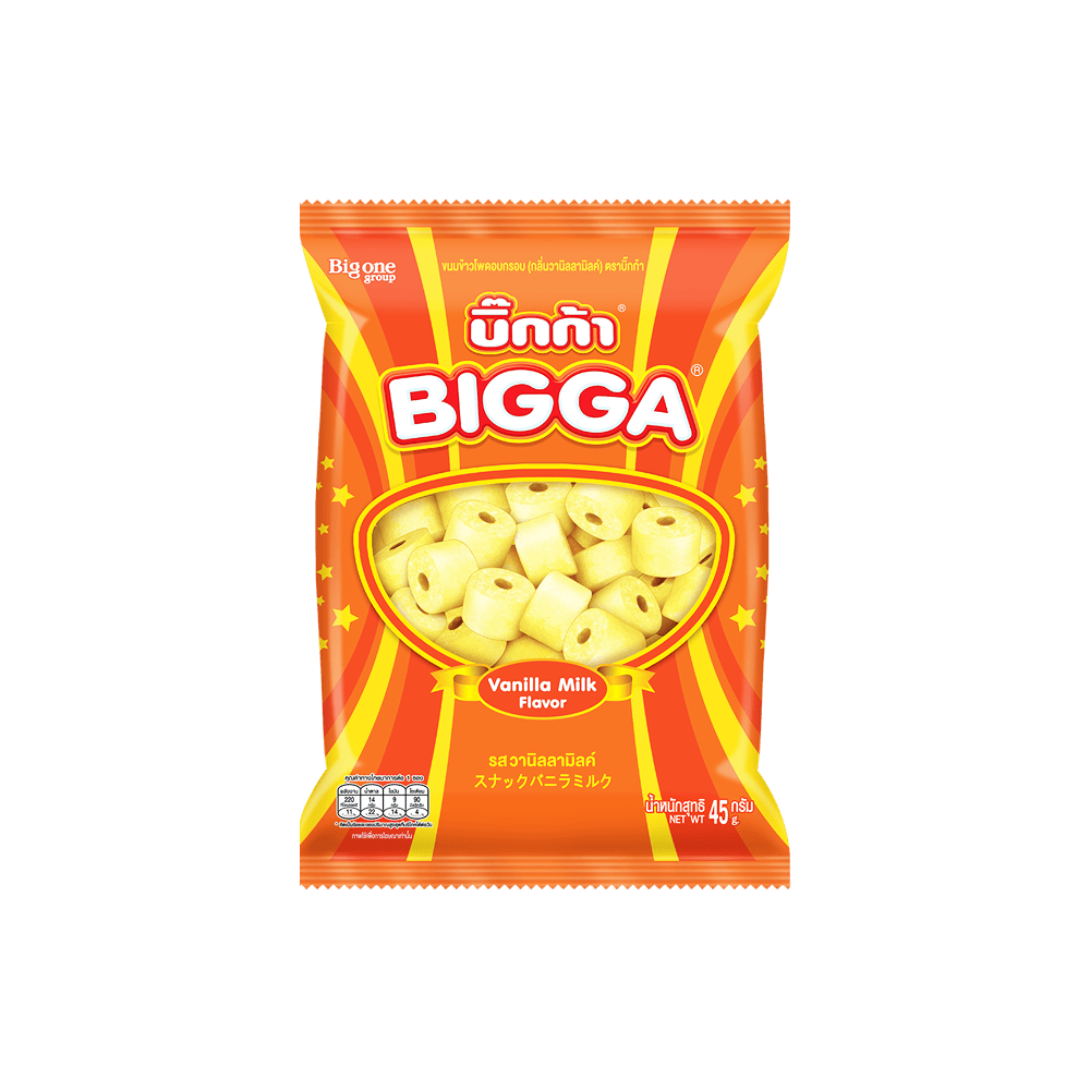 Bigga – Corn Snack (2 Geschmacksrichtungen) je 45 g ขนม บิ๊กก้า