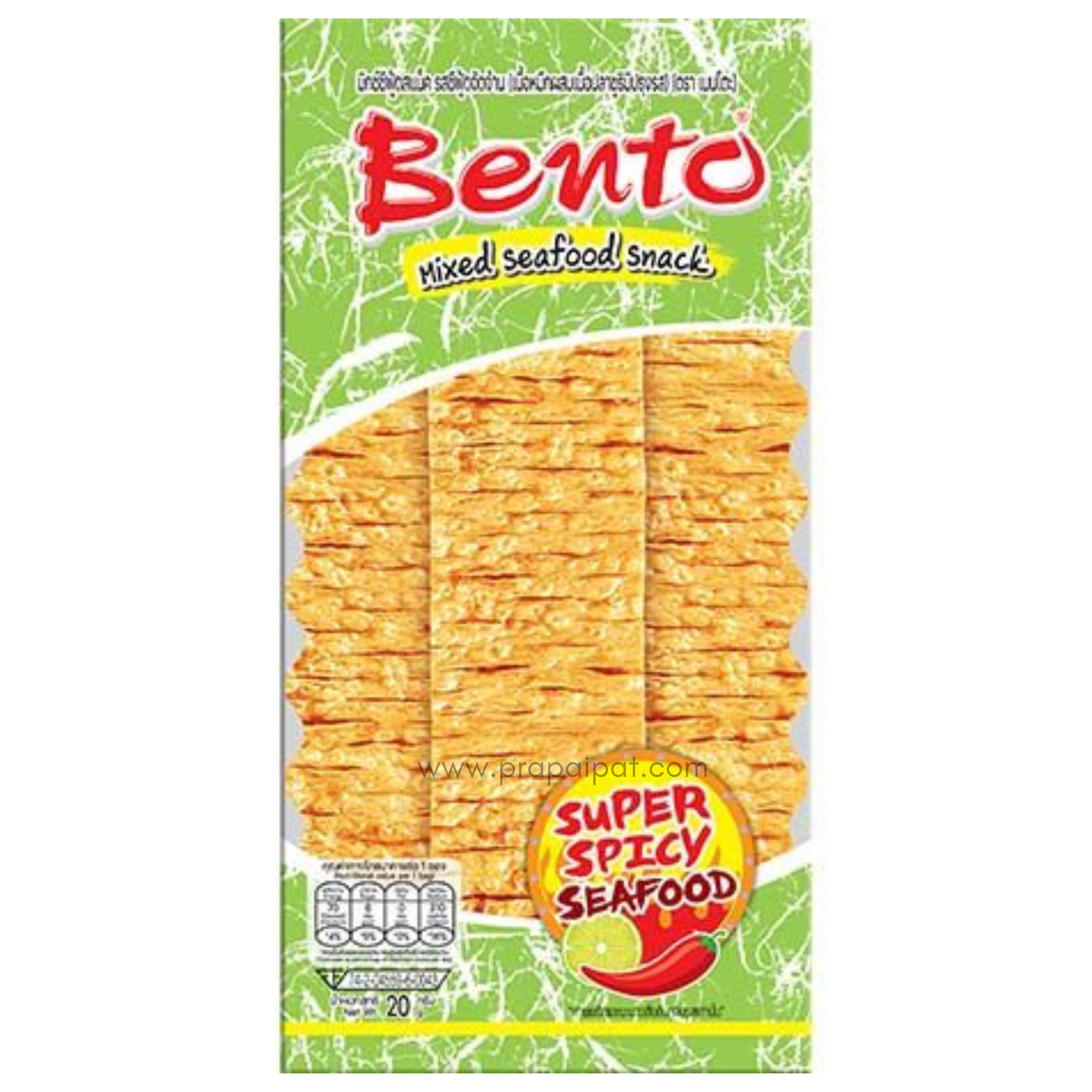 BENTO Squid Snack Seafood Super Spicy 20 g