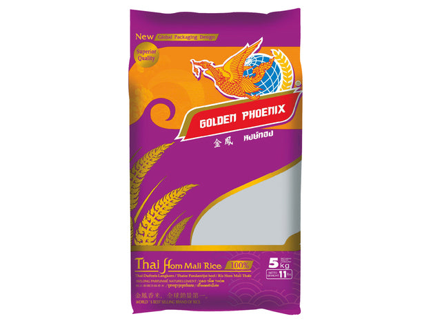 Golden Phoenix - Thai Hom Mali Jasminreis (3 Größen) ข้าว หอมมะลิ