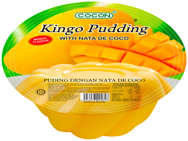 Kingo Mango Pudding mit Nata de Coco Cocon 420 g พุดดิ้งมะม่วงจัมโบ้