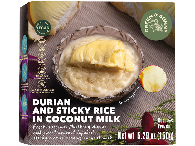 Klebreis Durian Kokosmilch Dessert 160 g ข้าวเหนียว ทุเรียน