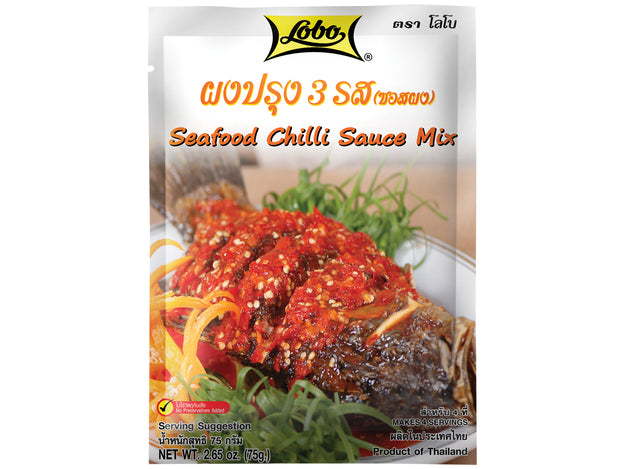 Seafood Chili Sauce Mix Lobo 75 Gram ผงปรุง สามรส (แบบผง)