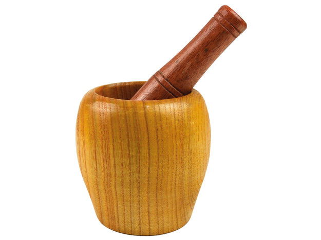 Mörser & Stößel aus Holz 7,5 cm ครกไม้