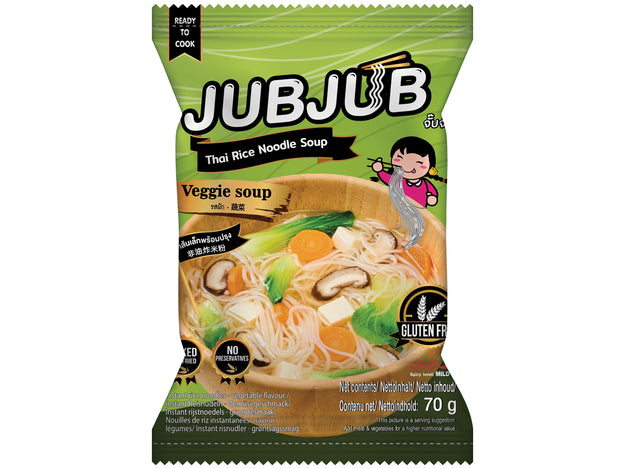 JUBJUB Instant Reisnudeln 70 g (verschiedene Geschmacksrichtungen) ก๋วยเตี๋ยว จั๊บจั๊บ