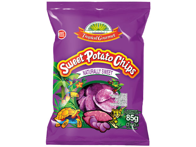 Tropical Gourmet Süßkartoffel-Chips 85 g ขนม มันม่วง อบกรอบ