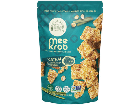 Reisnudel Snack Pad Thai - Green & Sunny - 60 g Mee Krob หมี่กรอบ รส ผัดไทย