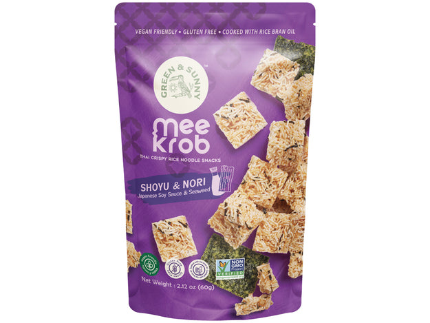 Reisnudel Snack Shoyu 60 g - Green & Sunny Mee Krob หมี่กรอบ รส โชยุ สาหร่าย