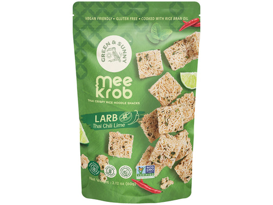 Reisnudel Snack Chilli Limette - Green & Sunny - 60 g Mee Krob หมี่กรอบ รส ลาบ