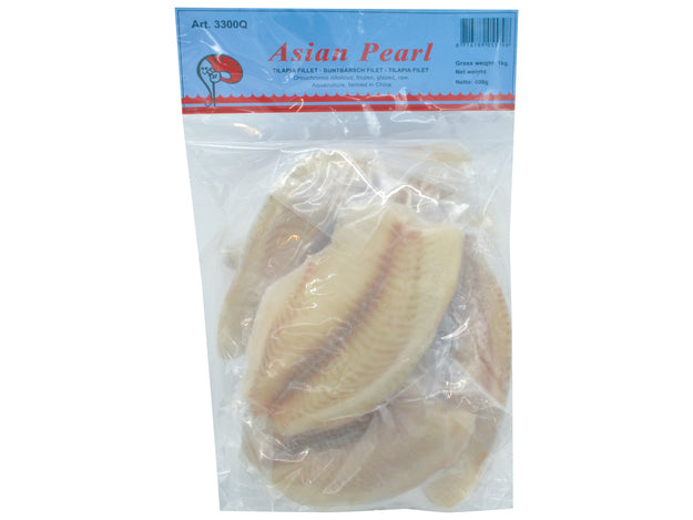 Asian Pearl Tilapia Filet 140/200 - 1 kg เนื้อ ปลานิล ไม่มีหนัง ❄️Tiefkühlprodukte