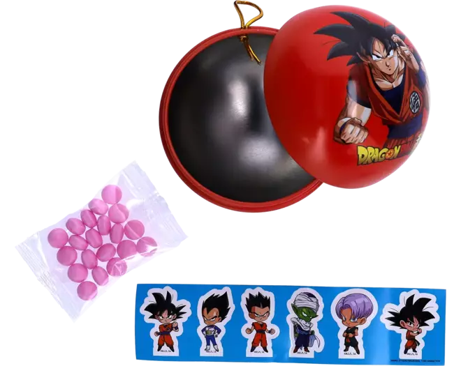 Dragon Ball Z Metal Christmas Ball with Candy 5 g (Random Design)