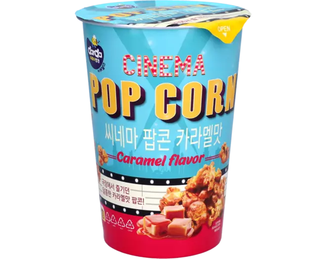 Darda - Cinema Popcorn - Caramel Flavor 65 g ป๊อบคอร์น รสคาราเมล