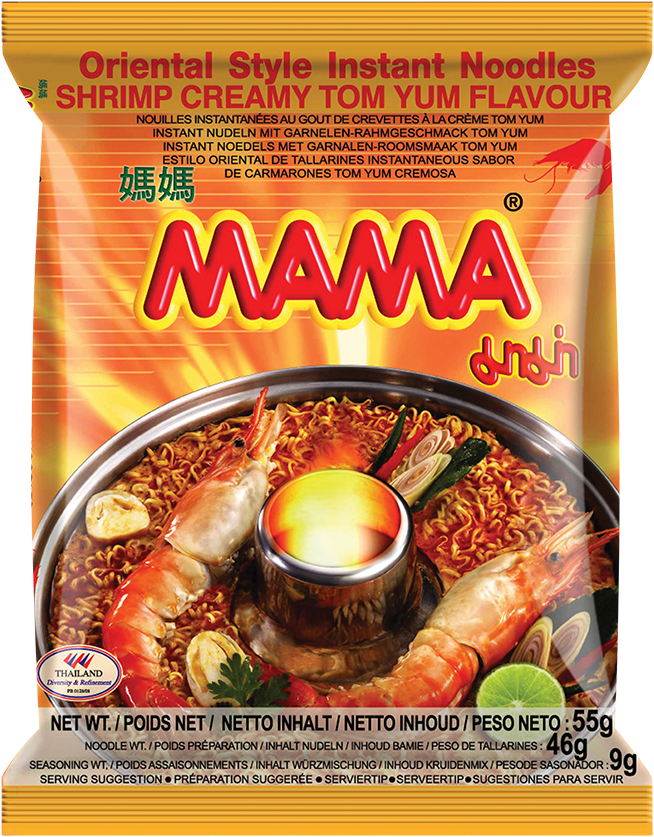 MAMA Nudeln Garnelen-Rahm Tom Yum มาม่า ต้มยำกุ้ง น้ำข้น
