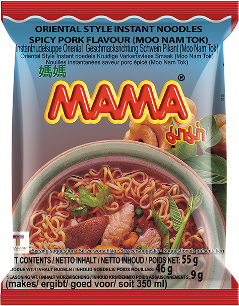 MAMA Instantnudeln, Moo Nam Tok 55g มาม่า หมูน้ำตก