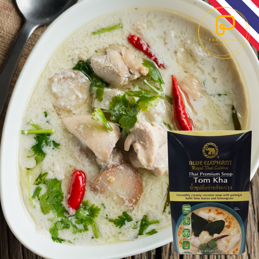 Blue Elephant Thai Premium Ready Kochsauce Tom Kha Suppe 250 Gram น้ำแกง ต้มข่า ปรุงสำเร็จ