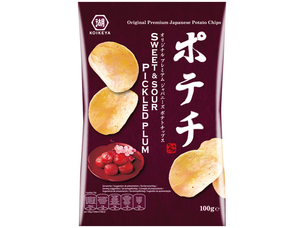 Koikeya Potato Chips Sweet & Sour Pickled Plum 100 G