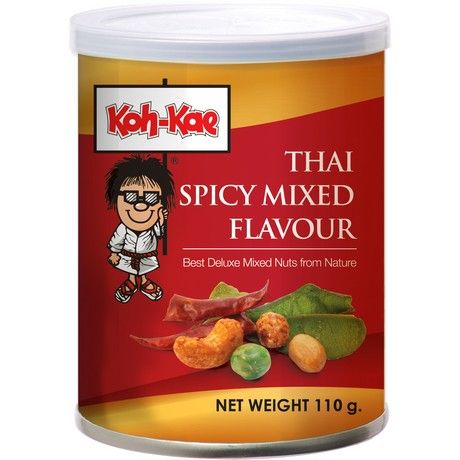 KOH-KAE Erdnüsse Thai Geschmack Spicy 110 g โก๋แก๋ ถั่วรวม รสต้มยำ