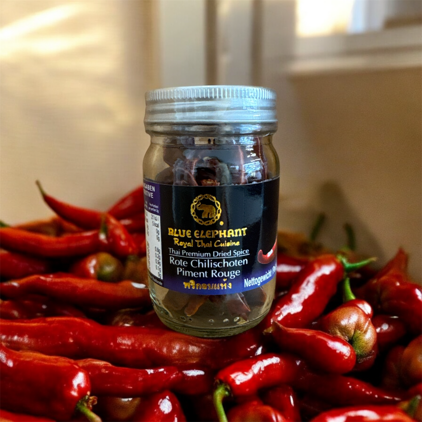 Blue Elephant Rote Chilischoten พริก อบแห้ง