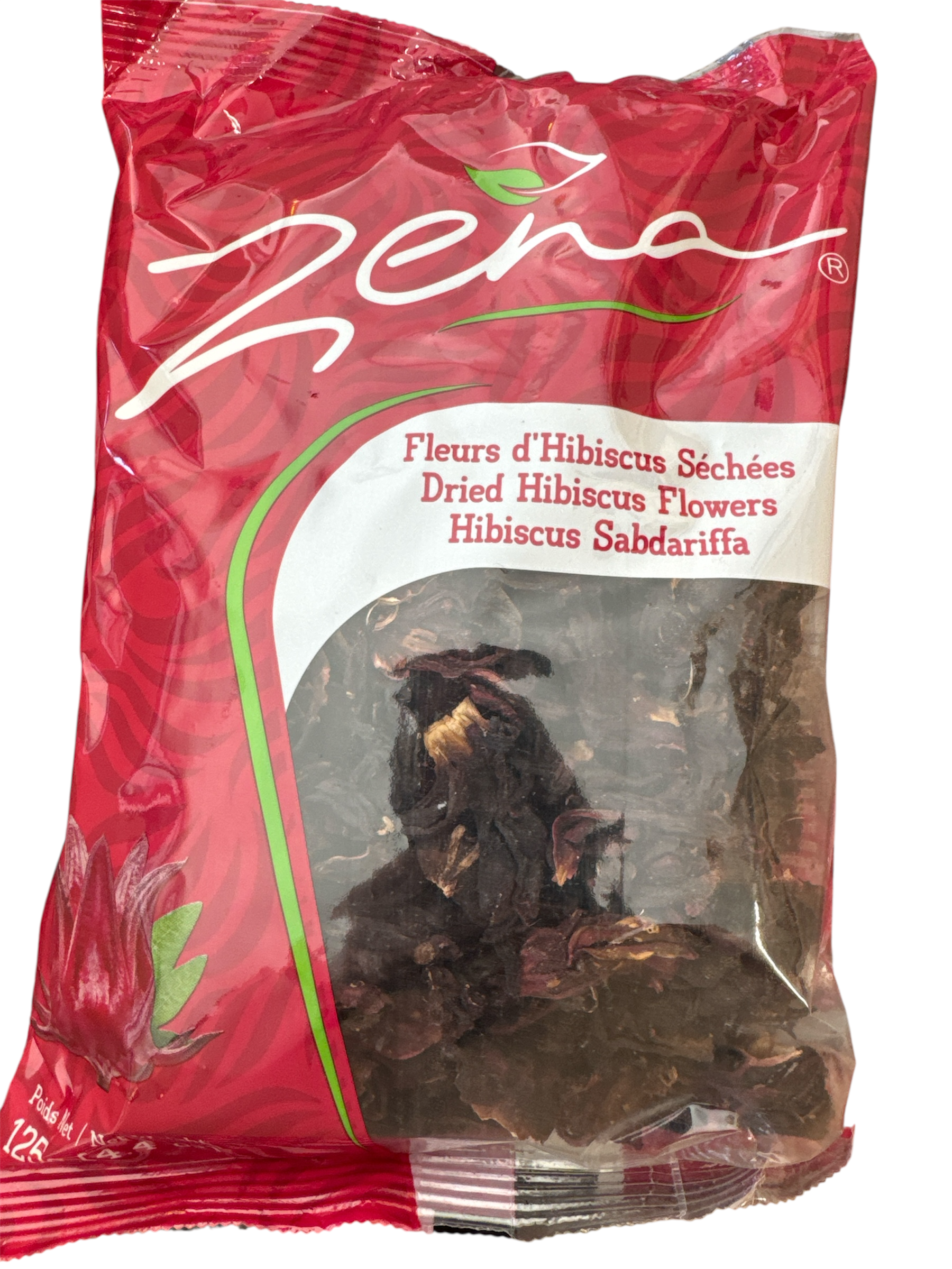 Zena Hibiskusblüten Sonnengetrocknet Rot ดอก กระเจี๊ยบ ตากแห้ง125 gram