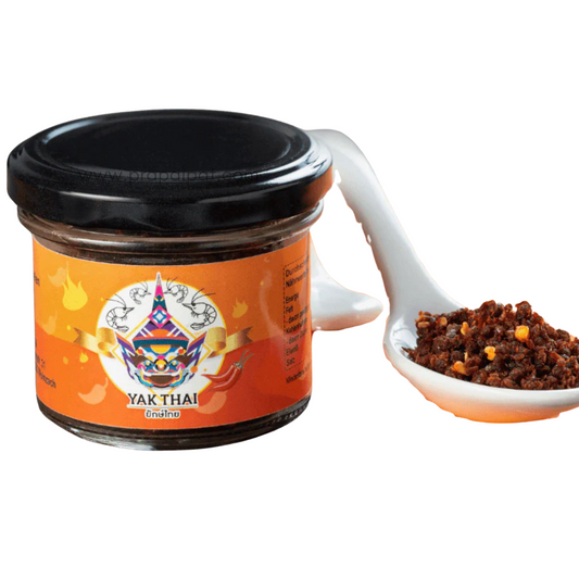 YAK THAI น้ำพริกนรกกุ้ง ยักษ์ไทย THAI CHILIPULVER MIT GARNELEN - NAMPRIK NAROK GUNG 50 g