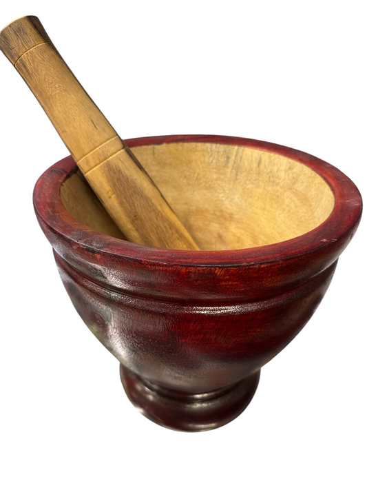 Wooden Mortar & Pestle 30cm / 12" 1set ครกไม้ พร้อมสาก