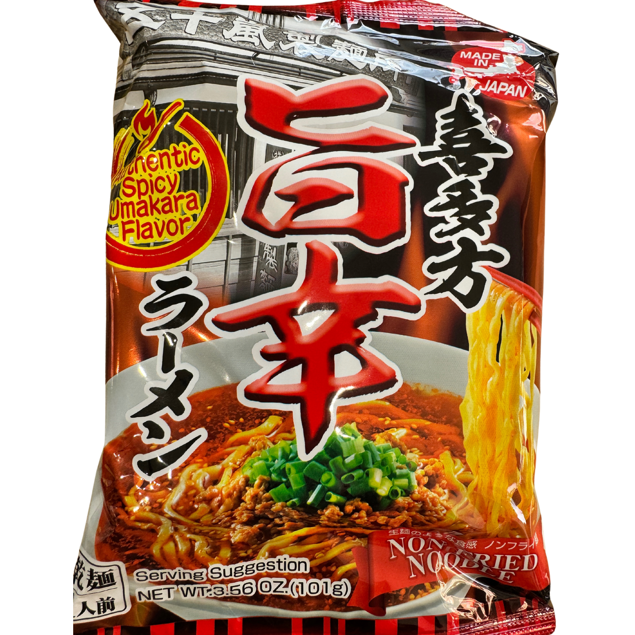 IGARASHI SEIMEN Instant Ramen mit scharfer Sauce - Kitakata Spicy Umakara Ramen 101 g