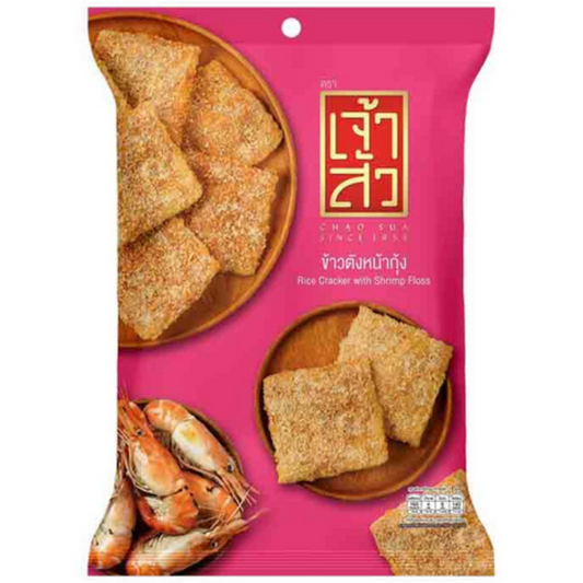 Chao Sua ข้าวตังหน้ากุ้ง Reiscracker Shrimp floss 80 Gram