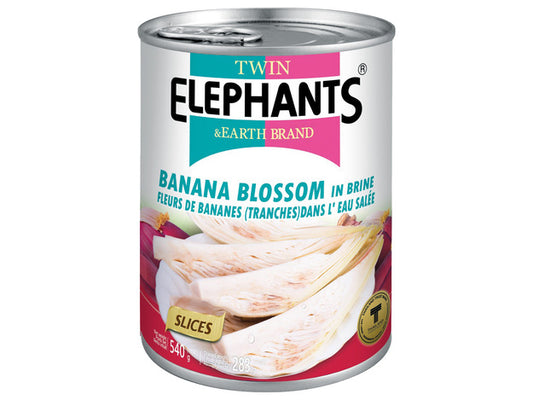 Banana Blossom Twin Elephants 540 Gram หัวปลี กระป๋อง