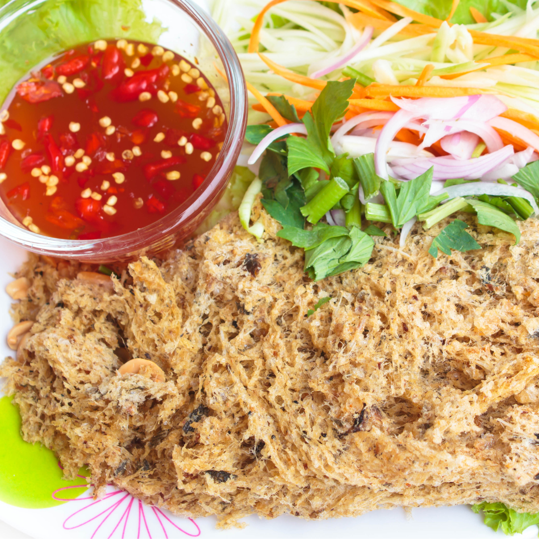 Fried Catfish Cake Salad 120 Gram ยำปลาดุกฟู ขุนวัง