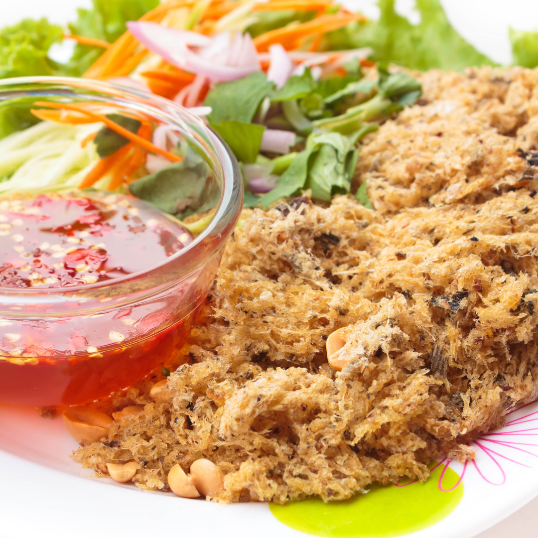Fried Catfish Cake Salad 120 Gram ยำปลาดุกฟู ขุนวัง